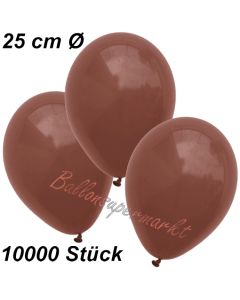 Luftballons 25 cm, Braun, 10000 Stück 