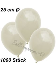 Luftballons 25 cm, Elfenbein, 1000 Stück 