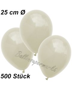 Luftballons 25 cm, Elfenbein, 500 Stück 
