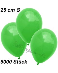 Luftballons 25 cm, Grün, 5000 Stück 