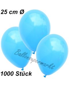 Luftballons 25 cm, Himmelblau, 1000 Stück 