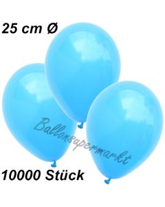Luftballons 25 cm, Himmelblau, 10000 Stück 