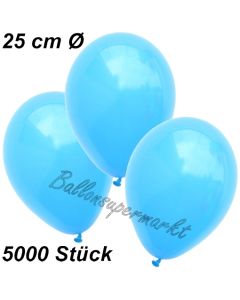 Luftballons 25 cm, Himmelblau, 5000 Stück 