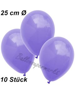 Luftballons 25 cm, Lila, 10 Stück 