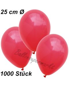 Luftballons 25 cm, Rot, 1000 Stück 