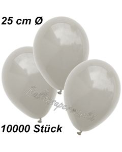 Luftballons 25 cm, Silbergrau, 10000 Stück 
