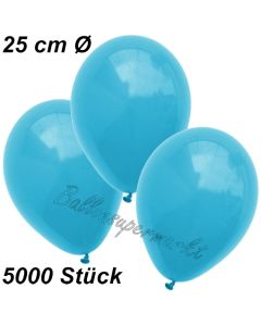 Luftballons 25 cm, Türkis, 5000 Stück 