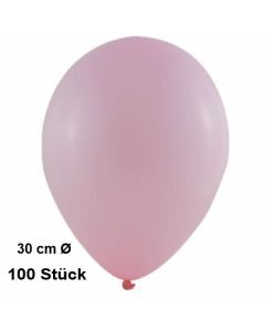 Luftballon Babyrosa, Pastell, gute Qualität, 100 Stück