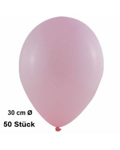 Luftballon Babyrosa, Pastell, gute Qualität, 50 Stück