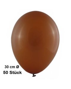 Luftballon Chocolate, Pastell, gute Qualität, 50 Stück