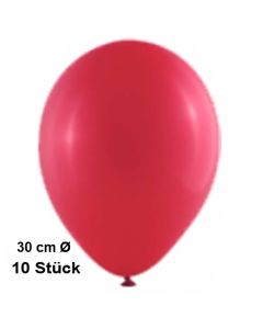 Luftballon Rubinrot, Pastell, gute Qualität, 10 Stück