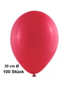 Luftballon Rubinrot, Pastell, gute Qualität, 100 Stück