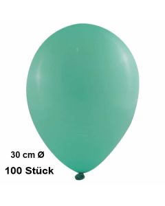 Luftballon Smaragd, Pastell, gute Qualität, 100 Stück