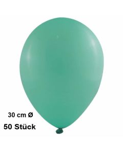 Luftballon Smaragd, Pastell, gute Qualität, 50 Stück