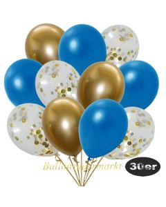 luftballons-30er-pack-10-gold-konfetti-und-10-metallic-blau-10-chrome-gold