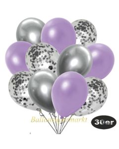 luftballons-30er-pack-10-silber-konfetti-und-10-metallic-lila-10-chrome-silber