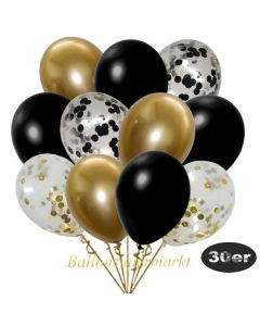 luftballons-30er-pack-5-schwarz-5-gold-konfetti-und-10-metallic-schwarz-10-chrome-gold