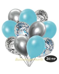 luftballons-30er-pack-5-hellblau-5-silber-konfetti-und-10-metallic-hellblau-10-chrome-silber