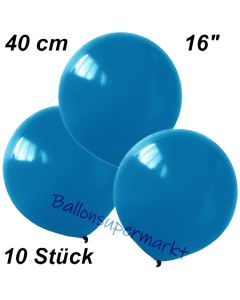 Luftballons 40 cm, Blau, 10 Stück