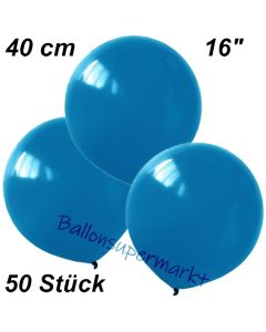 Luftballons 40 cm, Blau, 50 Stück
