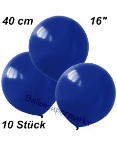 Luftballons 40 cm, Dunkelblau, 10 Stück