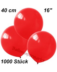 Luftballons 40 cm, Dunkelrot, 1000 Stück
