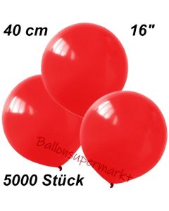 Luftballons 40 cm, Dunkelrot, 5000 Stück