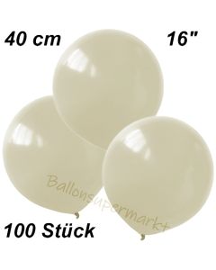 Luftballons 40 cm, Elfenbein, 100 Stück