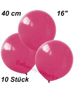 Luftballons 40 cm, Fuchsia, 10 Stück