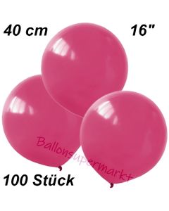 Luftballons 40 cm, Fuchsia, 100 Stück