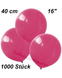 Luftballons 40 cm, Fuchsia, 1000 Stück