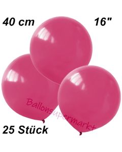 Luftballons 40 cm, Fuchsia, 25 Stück