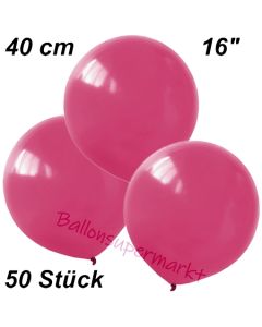 Luftballons 40 cm, Fuchsia, 50 Stück