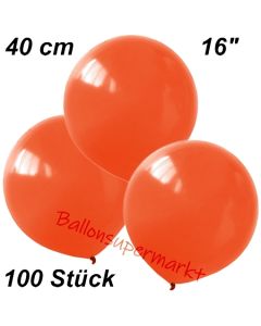 Luftballons 40 cm, Orange, 100 Stück