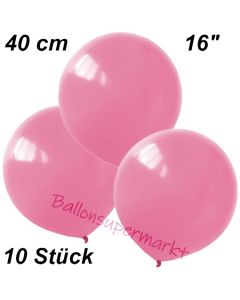 Luftballons 40 cm, Rosa, 10 Stück