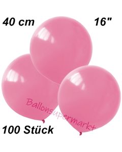 Luftballons 40 cm, Rosa, 100 Stück