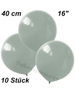 Luftballons 40 cm, Silbergrau, 10 Stück