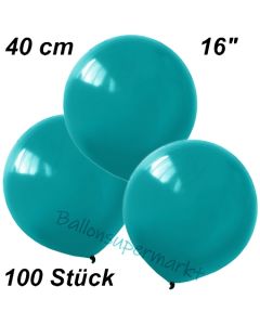 Luftballons 40 cm, Türkis, 100 Stück