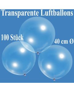 Luftballons, transparent, 40 cm, 100 Stück