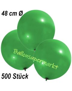 Große Luftballons, 48-51 cm, Grün, 500 Stück