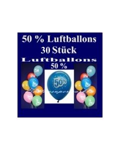 Luftballons 50 % Rabatt, 30 Stück