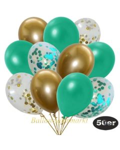 luftballons-50er-pack-8-gold-7-tuerkis-konfetti-und-18-metallic-tuerkisgruen-17-chrome-gold