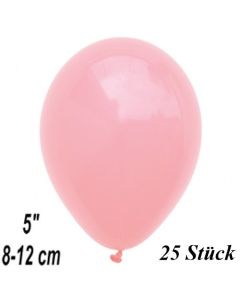 Luftballons 12 cm, Babyrosa, 25 Stück