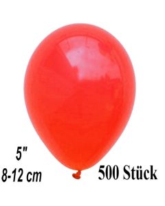 Luftballons 12 cm, Korallenrot, 500 Stück