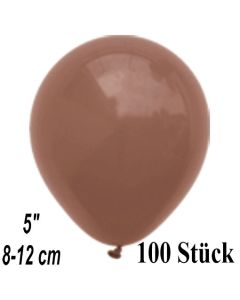 Luftballons 12 cm, Mocca, 100 Stück