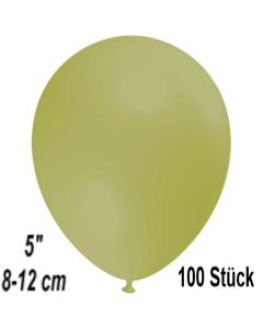 Luftballons 12 cm, Olivgrün, 100 Stück