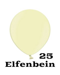 Mini Perlmutt Luftballons, 8-12 cm, 25 Stück, Elfenbein