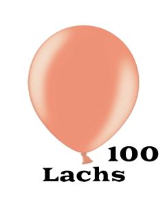 Mini Perlmutt Luftballons, 8-12 cm, 100 Stück, Lachs