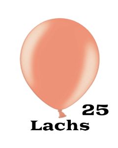 Mini Perlmutt Luftballons, 8-12 cm, 25 Stück, Lachs