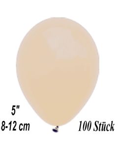 Luftballons 12 cm, Safari Beige, 100 Stück